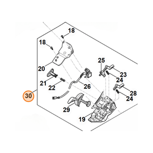 STIHL parts diagram for RMA 448.2 VC mower switchbox components and assembly.