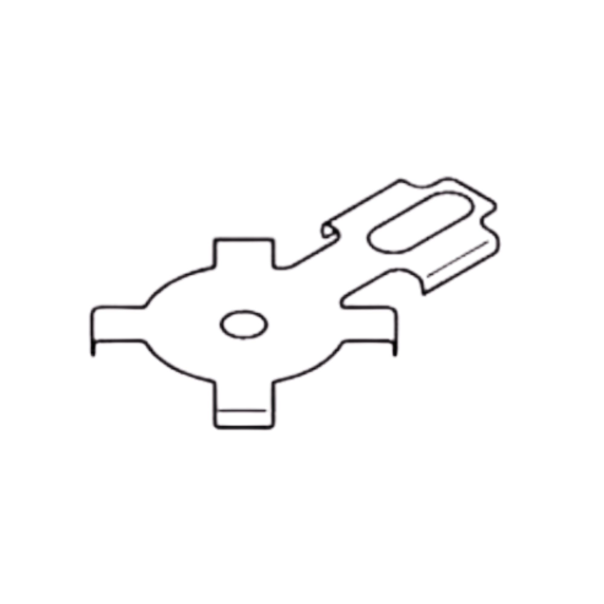 Thrust plate for STIHL HS81R, HS81RC, HS81T, HS81TC, HS86R, HS86T - genuine STIHL replacement part