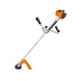 STIHL FS 461 C-EM Professional Petrol Brushcutter, with an orange body, gray handle, and metallic details.