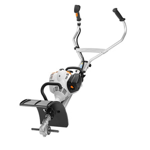 STIHL MM 56 Multi-Tool Engine with Wheel Kit for versatile lawn and garden tasks, ideal for tree surgeons.