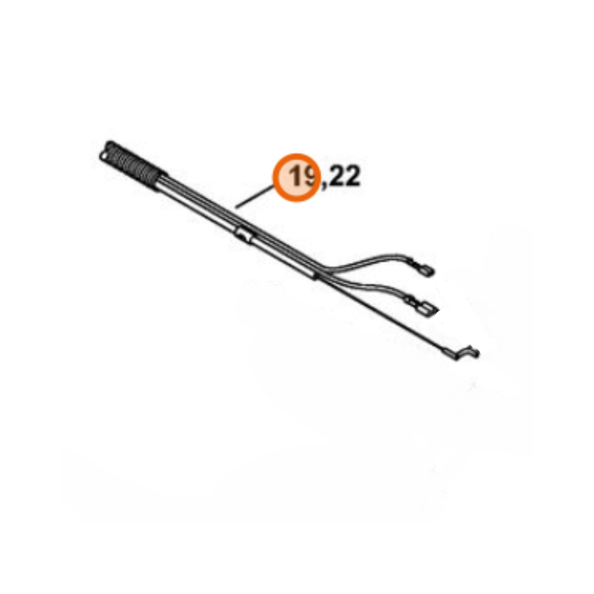 Throttle cable for STIHL HL 94 CE Hedgetrimmer, OEM No. 4149 180 1105, part of STIHL genuine parts collection.
