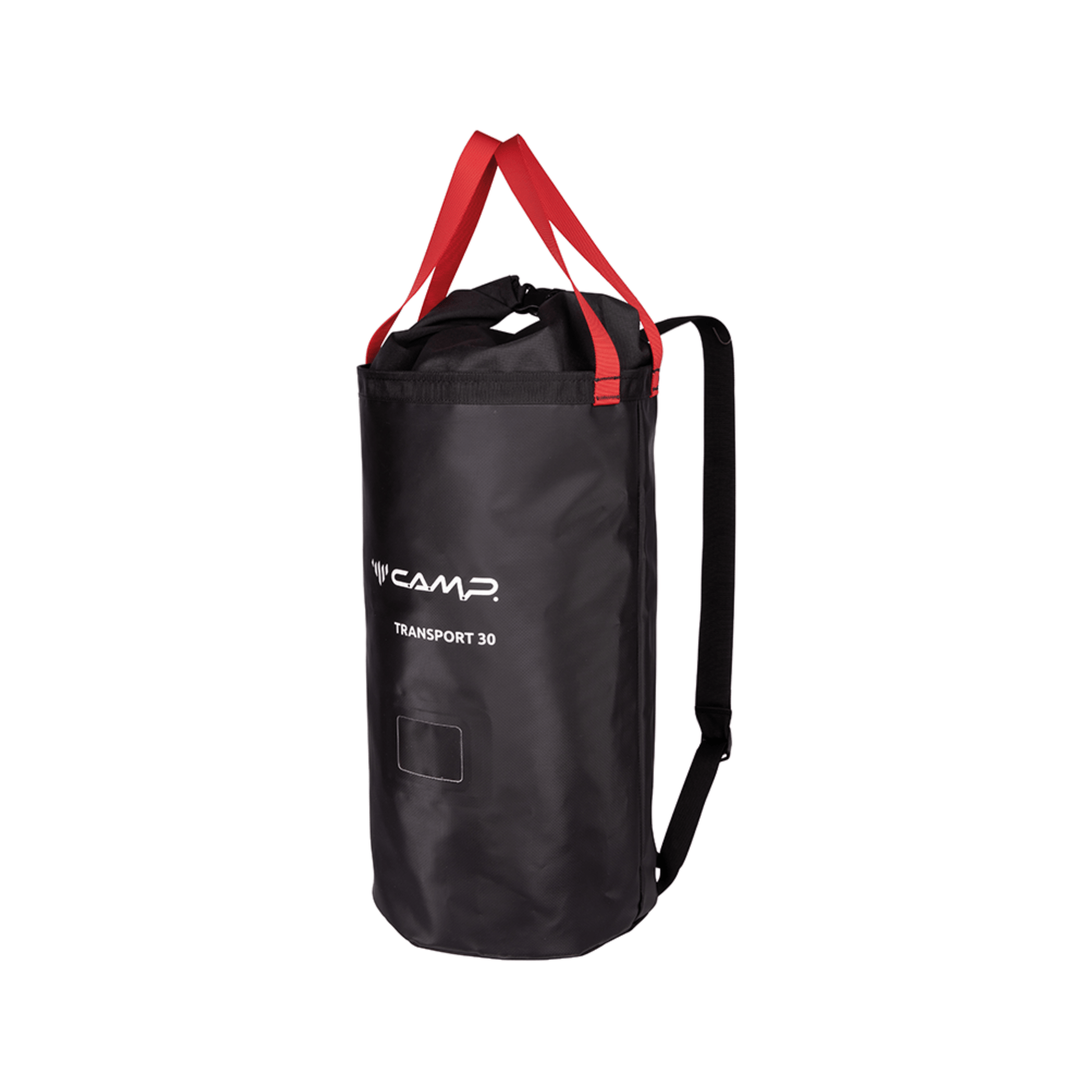 CAMP TRANSPORT 30 Black Rope Bag for tree surgeons, durable PVC construction, ideal for arborist rope storage.