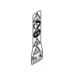 Warning pictogram for STIHL BG56, BG66 leaf blowers, featuring safety symbols and usage instructions.