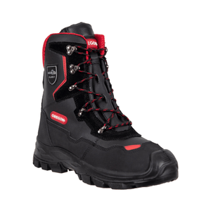 Oregon Yukon Leather Chainsaw Boots Class 1 designed for tree surgeons featuring safety and comfort.